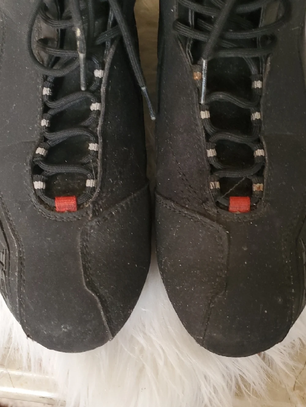 TCx Black High-Top Motocycle Sneakers Boots Size 11